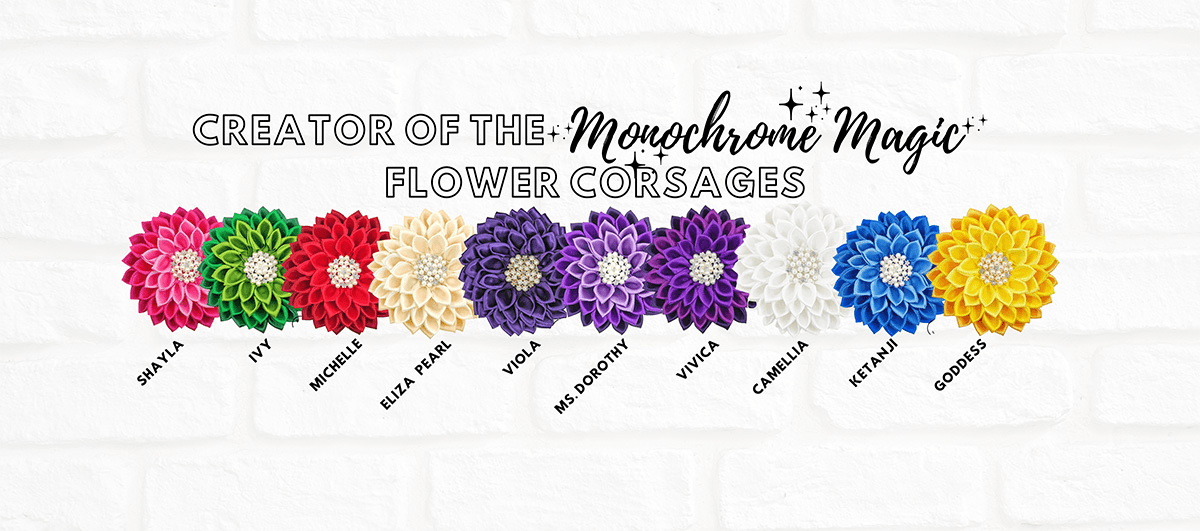 Ribbon Flower Corsages - Simply Greek