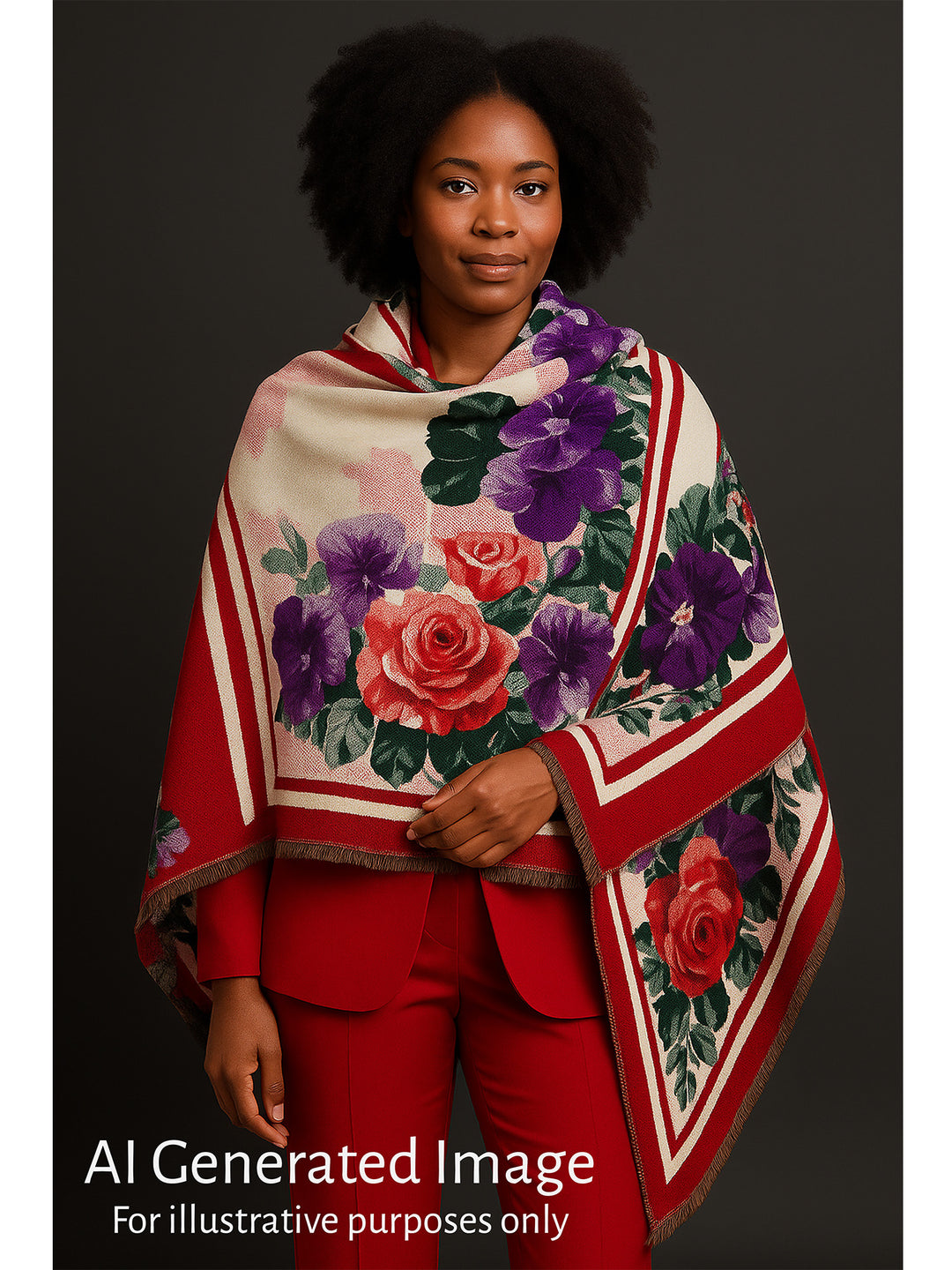 ** NEW ** Velouria Bloom Luxe Pashmina Scarf