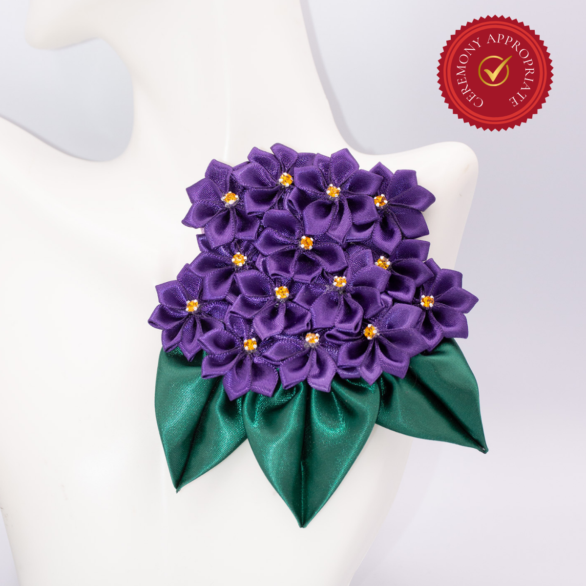 Handmade African Violet Flower Corsage | Simply Greek