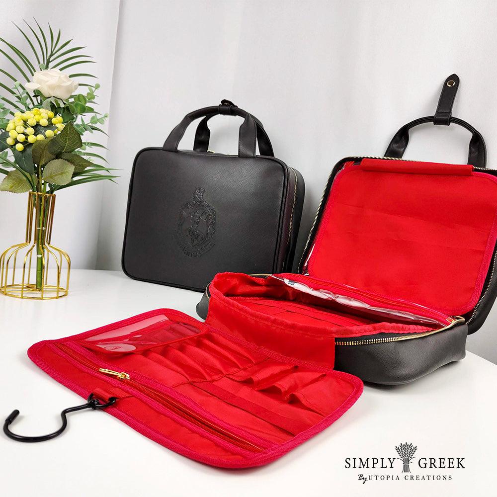 **NEW** ΔΣΘ Oversized Hanging Toiletry Bag - Simply Greek