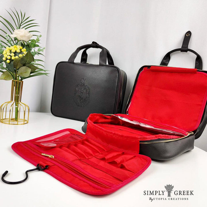 **NEW** ΔΣΘ Oversized Hanging Toiletry Bag - Simply Greek