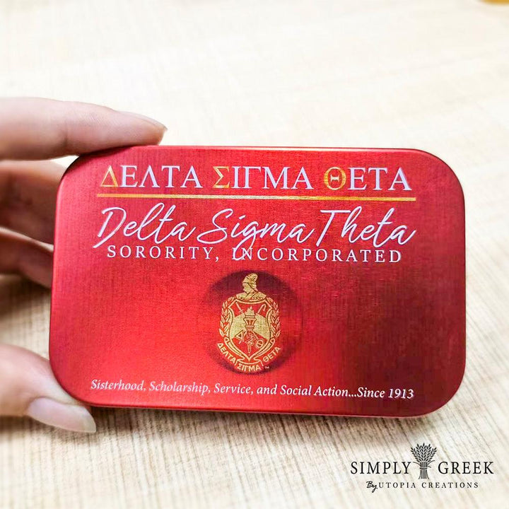 **NEW** DST Hinged Mini Tin - Simply Greek