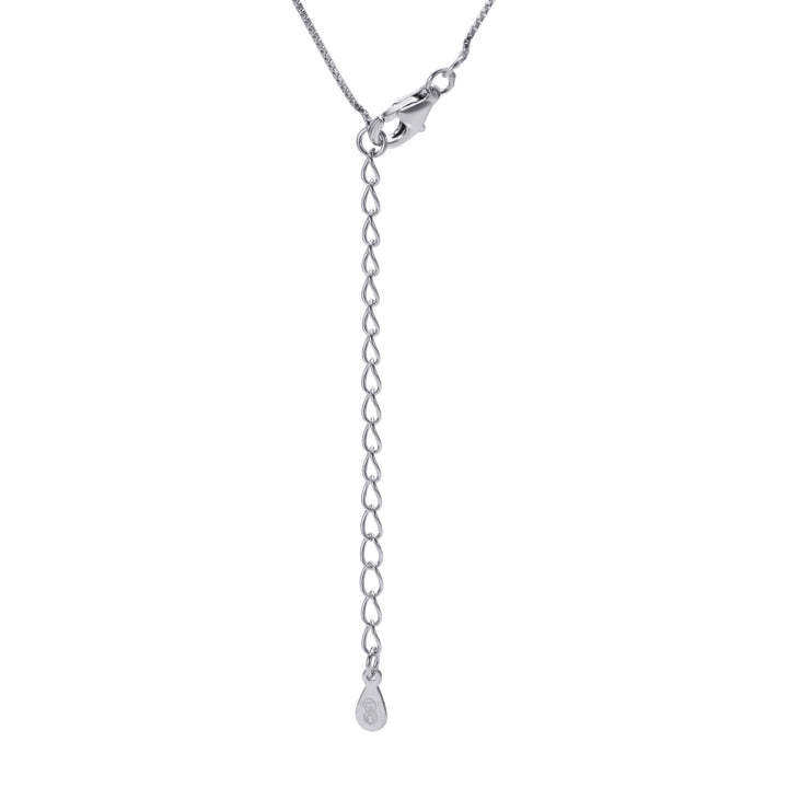 Pyramid Solitaire Necklace (Sterling Silver)