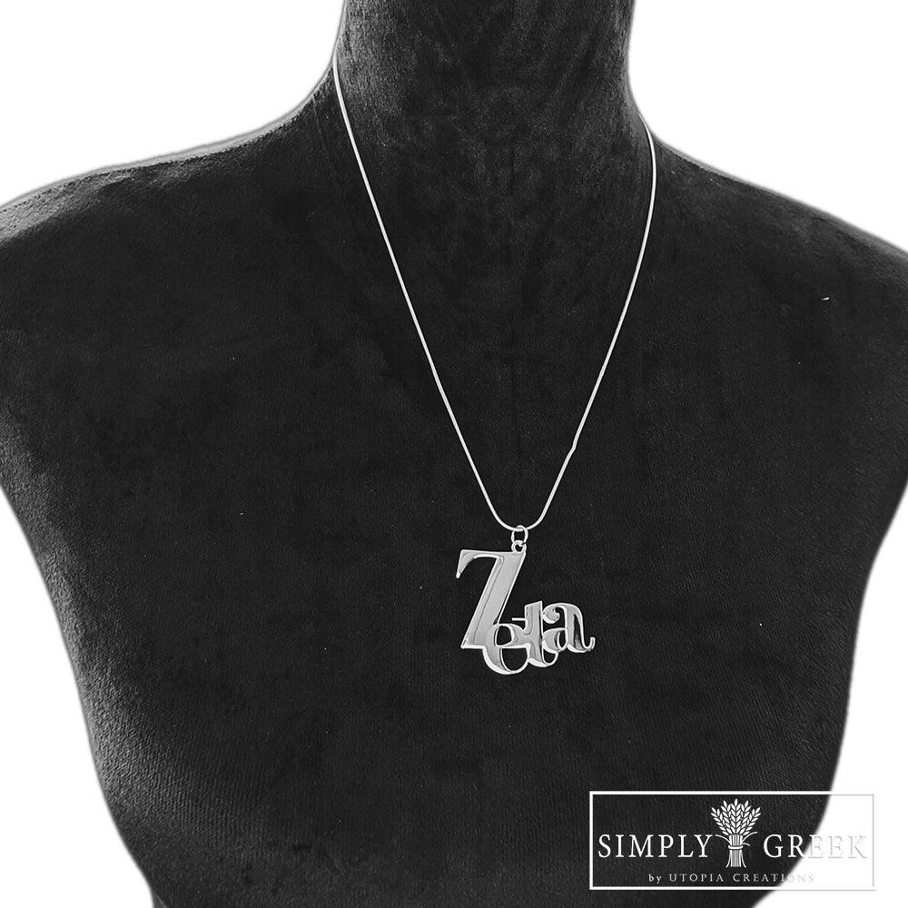 *NEW** Zeta D'OR Pendant Necklace (Stainless Steel) - Simply Greek