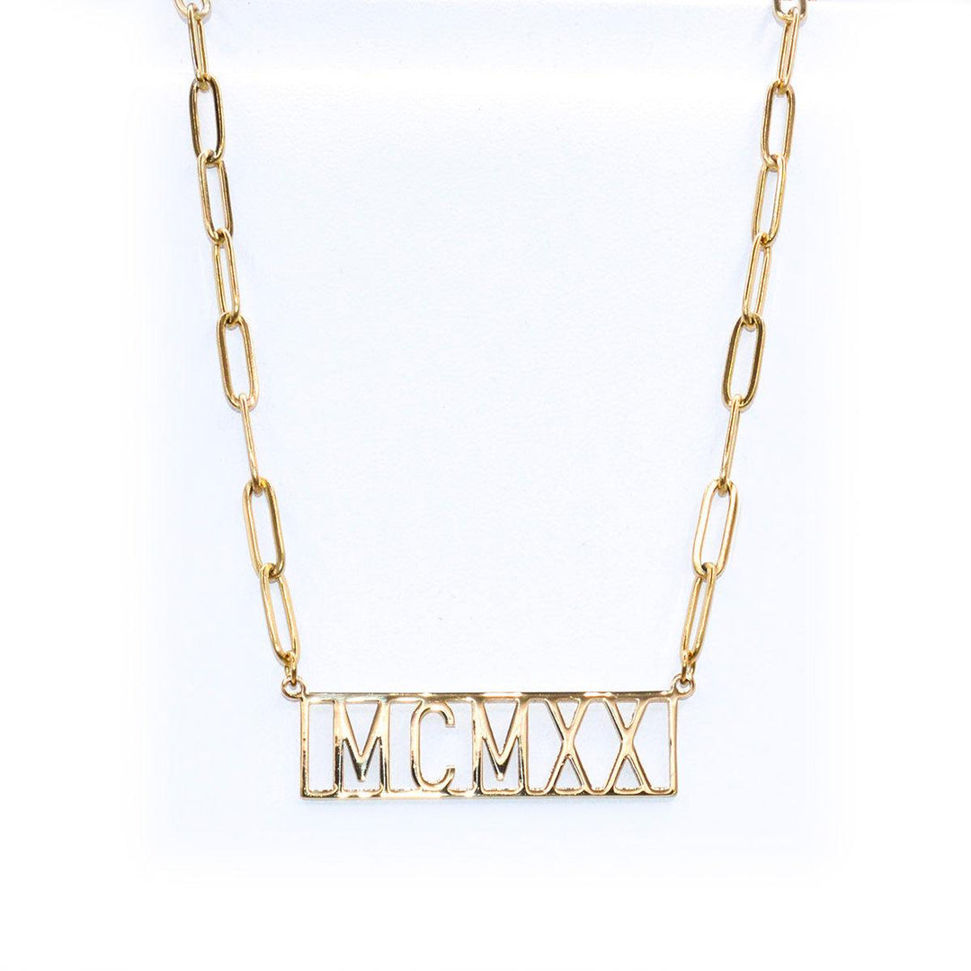 Zeta Phi Beta 1920 Roman Numeral Necklace by Utopia Creations