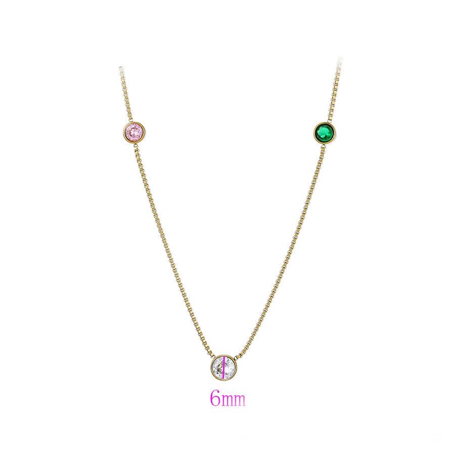 **NEW** Pink and Green Station 'Lily' Necklace - Simply Greek