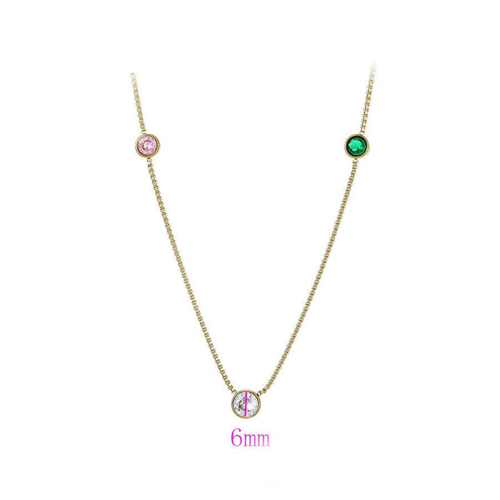 **NEW** Pink and Green Station 'Lily' Necklace - Simply Greek