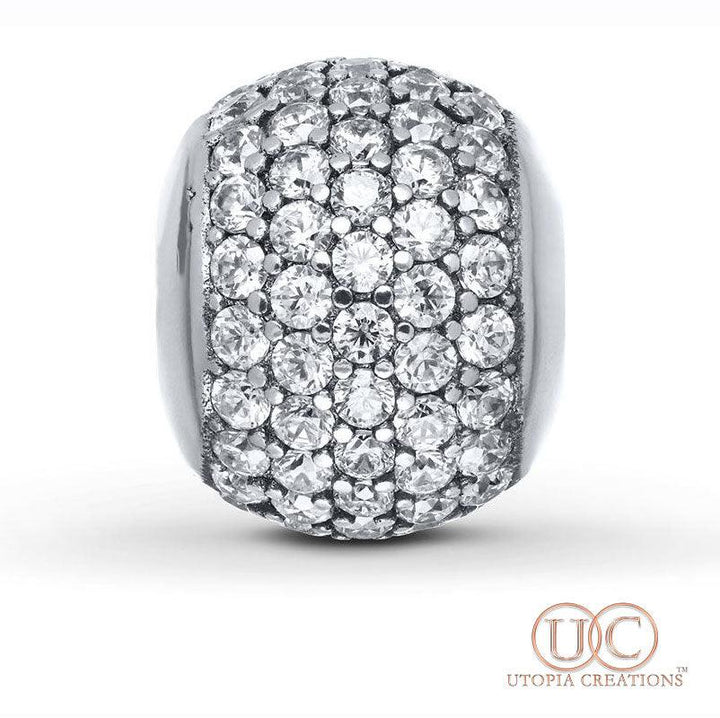 Clear Pavé Crystal (SS) Charm - UTOPIA CREATIONS | Accessories & Gifts