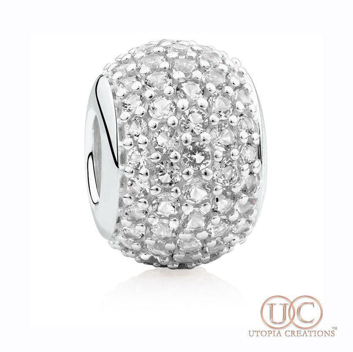 Clear Pavé Crystal (SS) Charm - UTOPIA CREATIONS | Accessories & Gifts