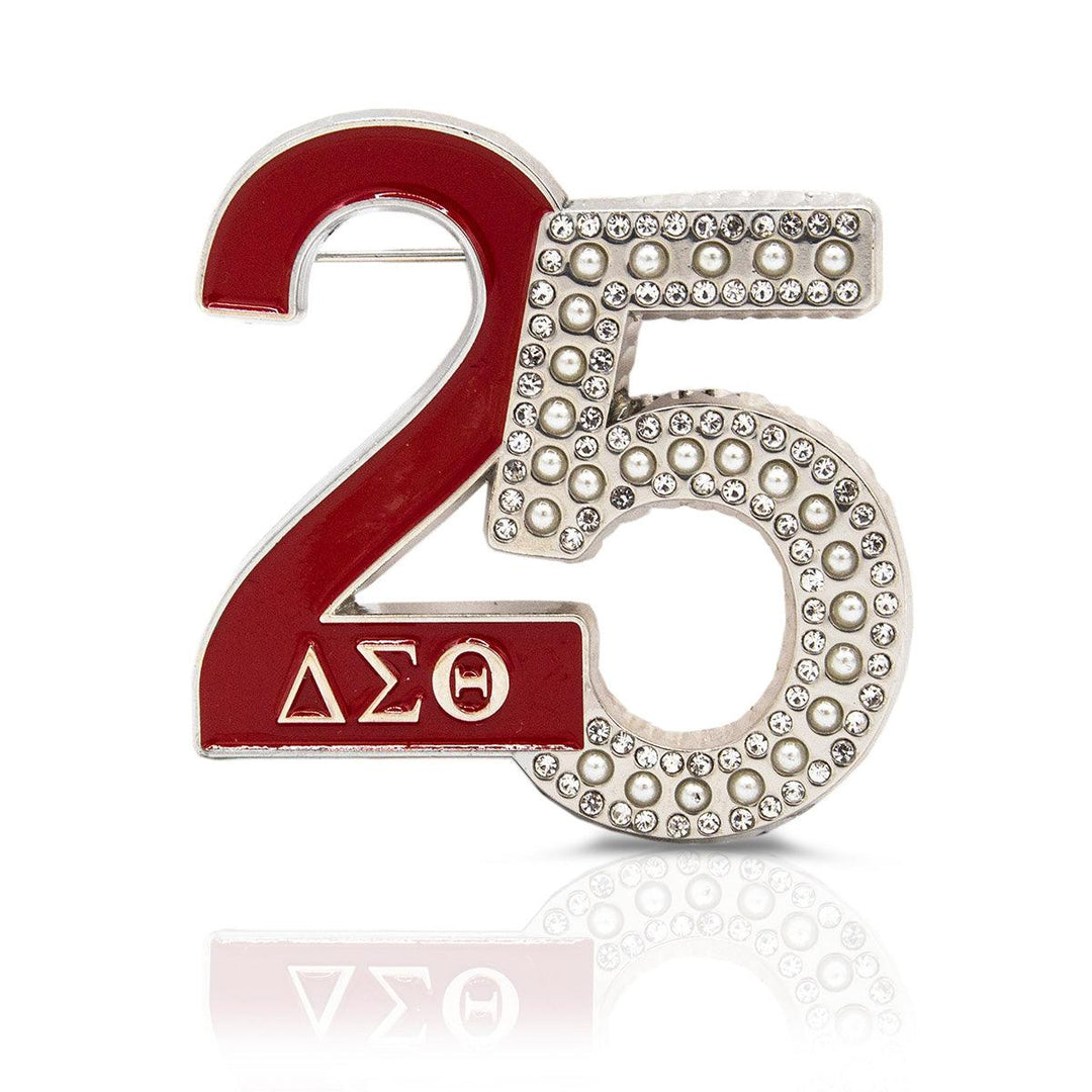 25 Year Deltaversary Pin for Delta Sigma Theta Sorority by Utopia Creations