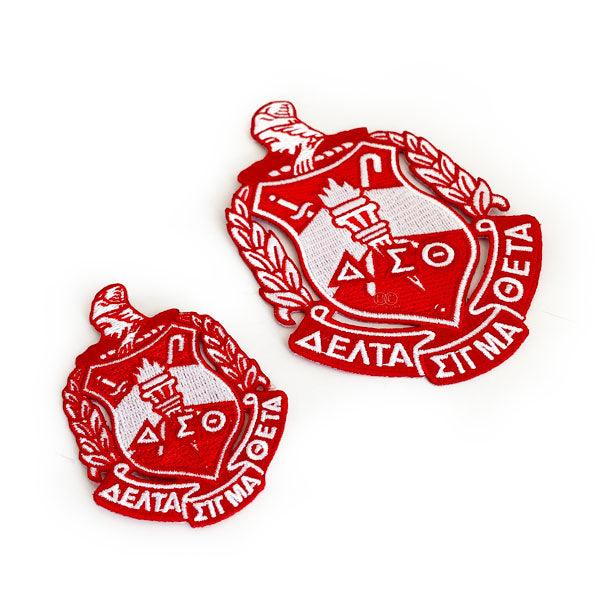 DST Embroidered Shield Patch - Simply Greek