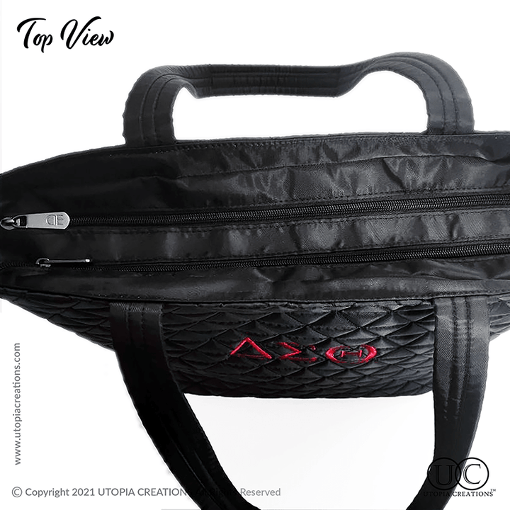 Delta Sigma Theta Quilted Business Tote - Simply Greek