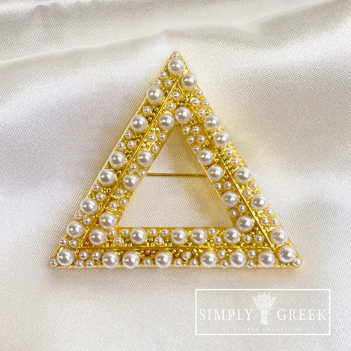 **NEW** The Pearl-Essence Collection Pyramid Brooch - Simply Greek