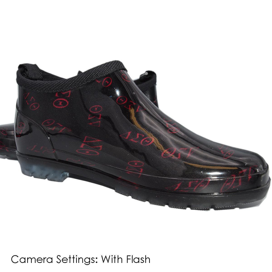 Delta Sigma Theta Rain Boots offered exclusively at Simply Greek