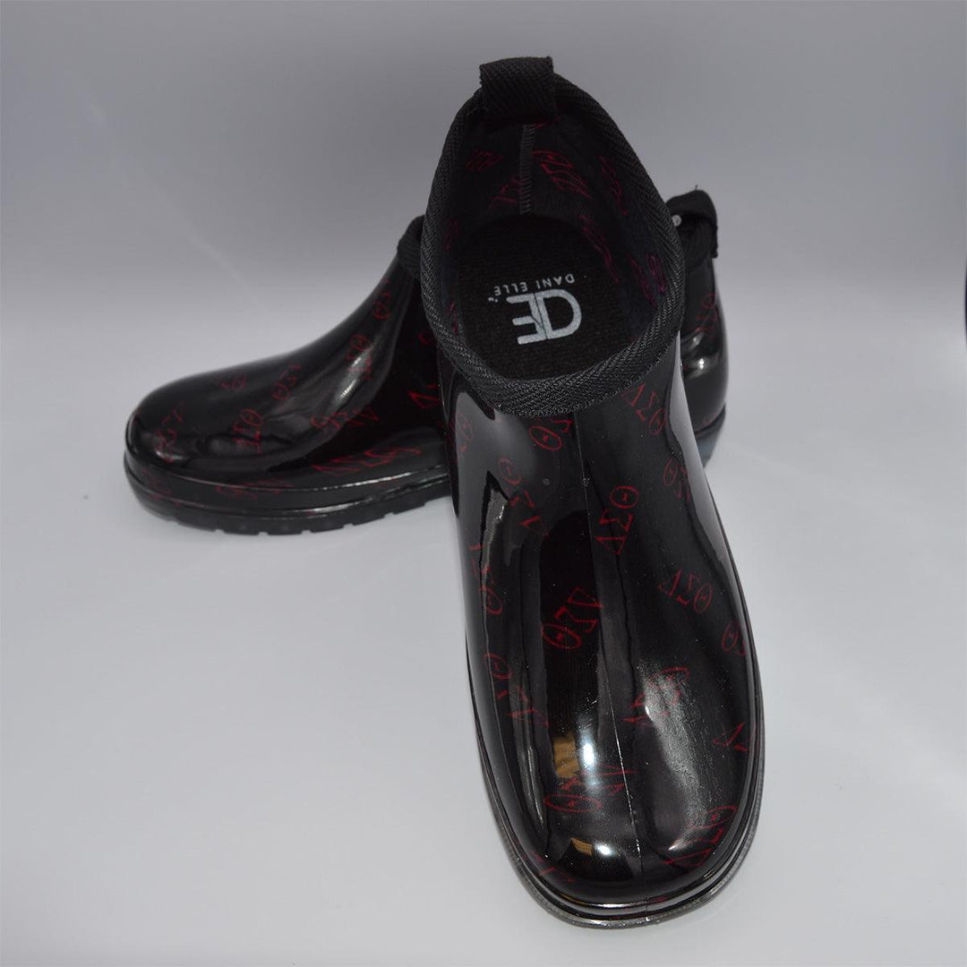 Delta Sigma Theta Rain Boots offered exclusively at Simply Greek