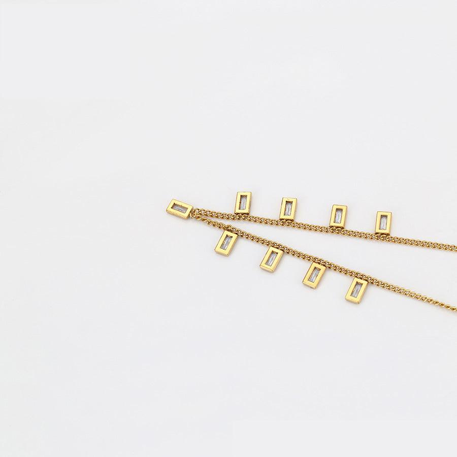 **NEW** Nine Jewel Necklace "Vera" (Stainless Steel) - Simply Greek