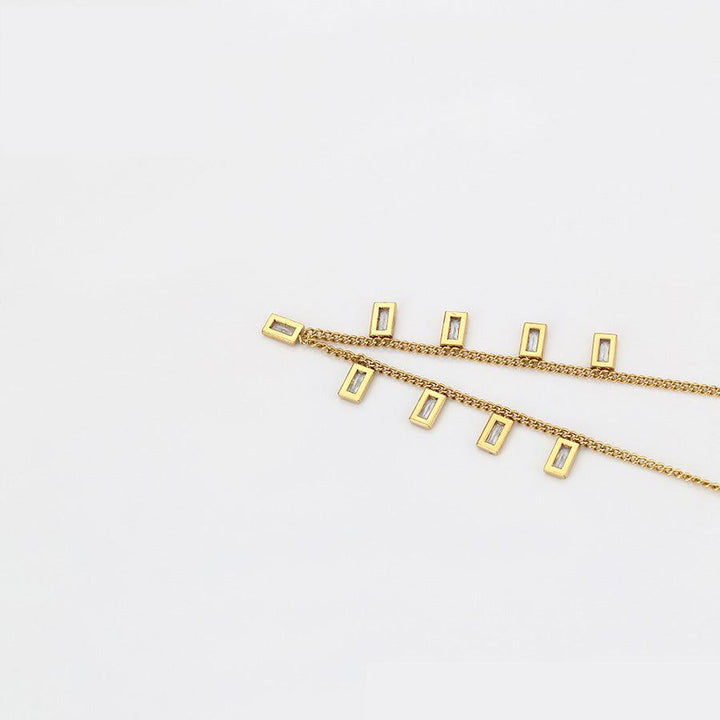 **NEW** Nine Jewel Necklace "Vera" (Stainless Steel) - Simply Greek