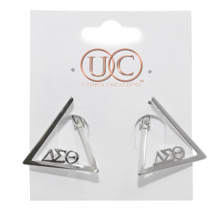 ΔΣΘ Pyramid Earrings - UTOPIA CREATIONS | Accessories & Gifts