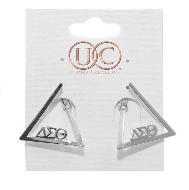 ΔΣΘ Pyramid Earrings - UTOPIA CREATIONS | Accessories & Gifts