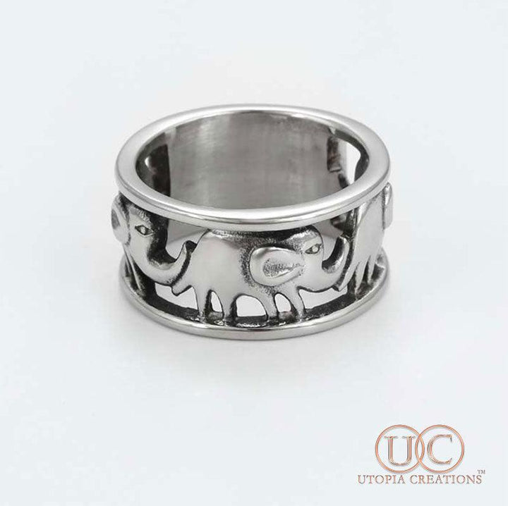 Elephant Ring (Stainless Steel) - UTOPIA CREATIONS | Accessories & Gifts