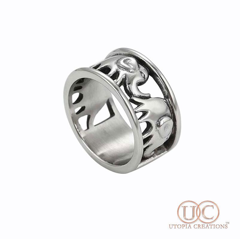 Elephant Ring (Stainless Steel) - UTOPIA CREATIONS | Accessories & Gifts