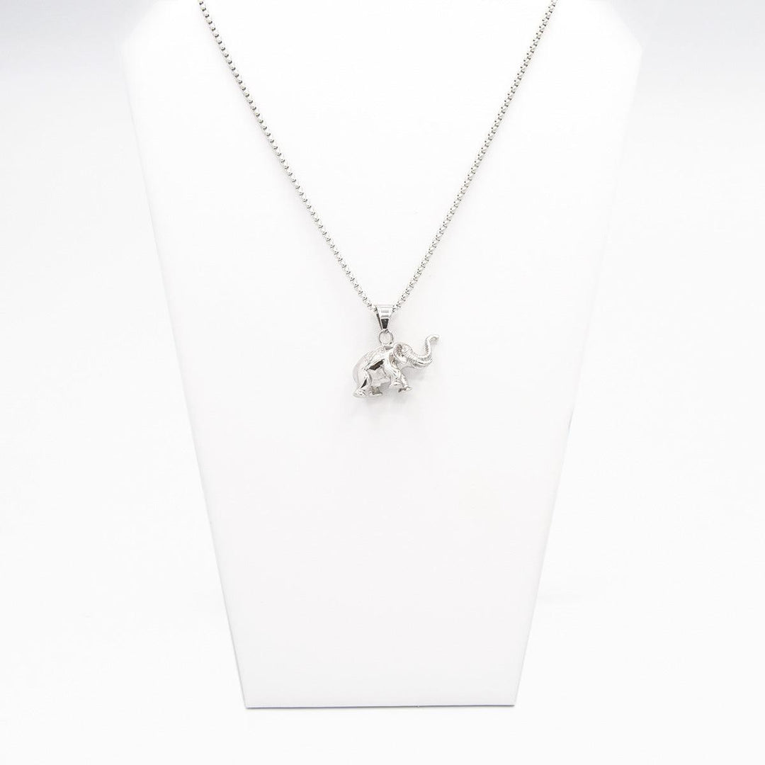 Elephant Pendant Necklace (Stainless Steel) - Simply Greek