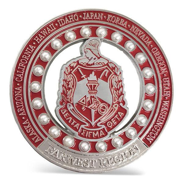 Delta Sigma Theta Sorority 1913 Farwest Region Brooch by Utopia Creations.