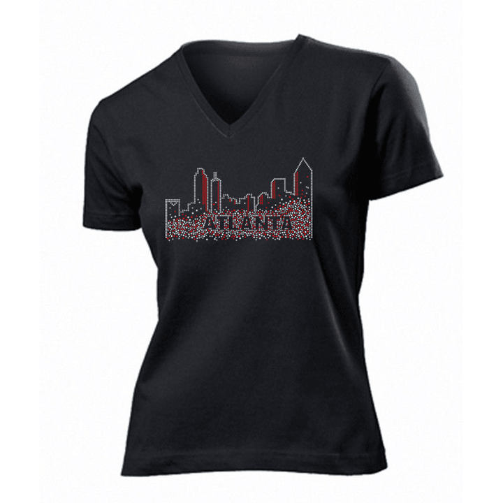 "ATLANTA" Rhinestone Bling Tee - Simply Greek