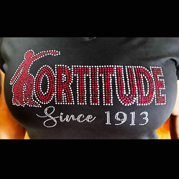 DST "FORTITUDE" Rhinestone Tee - UTOPIA CREATIONS | Accessories & Gifts
