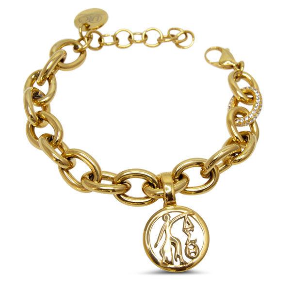 Cuban CZ Link Bracelet w/Fortitude Pendant (Stainless Steel) - UTOPIA CREATIONS | Accessories & Gifts