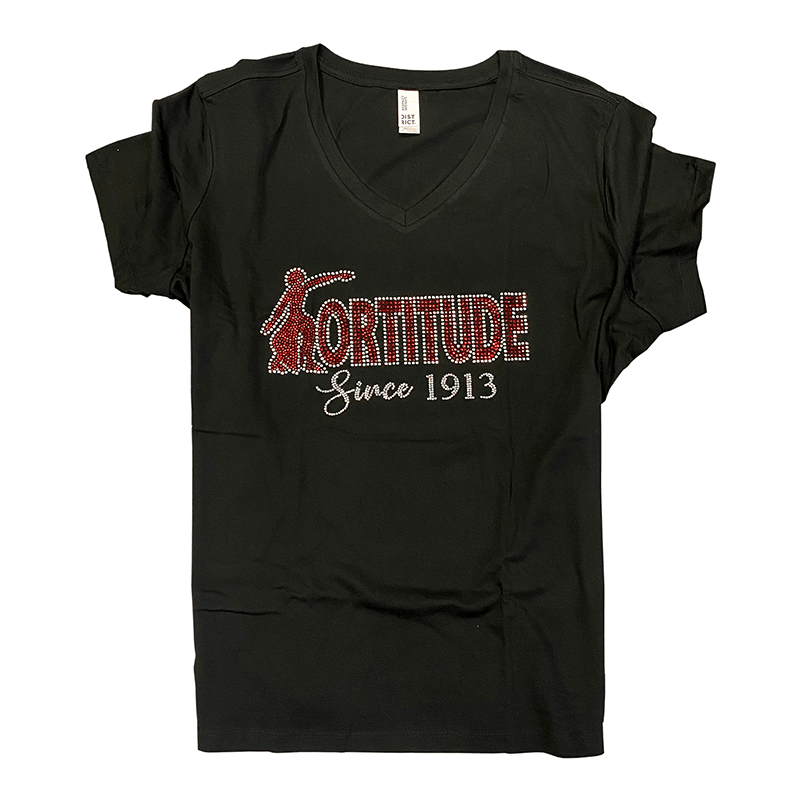 DST "FORTITUDE" Rhinestone Tee - Simply Greek