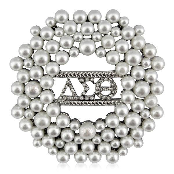 Delta Sigma Theta Pearl Brooch - UTOPIA CREATIONS | Accessories & Gifts