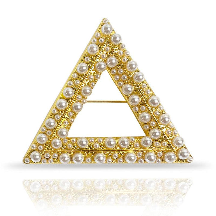 **NEW** The Pearl-Essence Collection Pyramid Brooch - Simply Greek