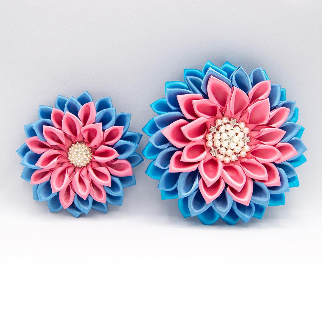 **NEW** Pink & Blue Flower Corsage "Jillian" - Simply Greek