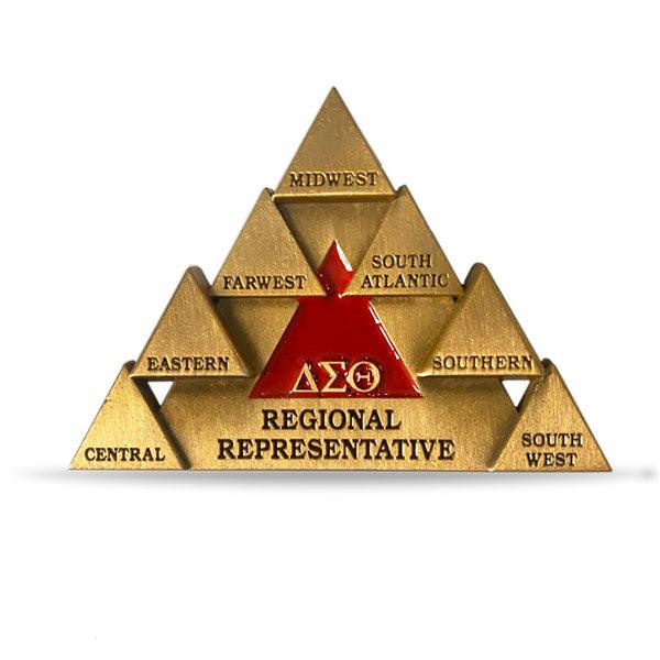Delta Sigma Theta Regional Representative Brooch Pendant by Utopia Creations