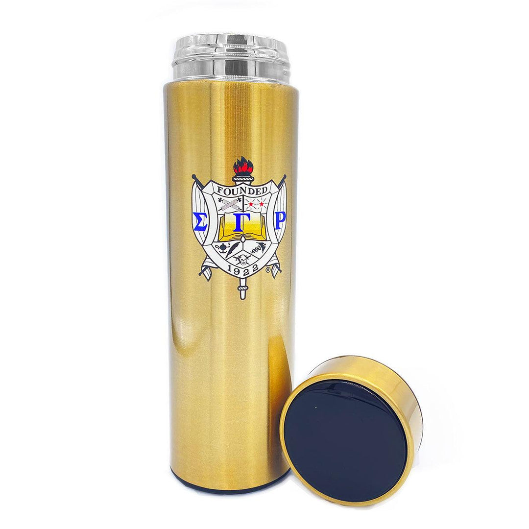 Sigma Gamma Rho Smart Thermal Tumbler, 16.9oz with LED Display by Simply Greek