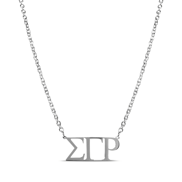 ΣΓΡ Symbol Necklace (Stainless Steel) - Simply Greek