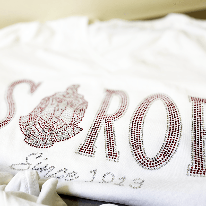 "SOROR" Rhinestone/Bling Tee - Simply Greek