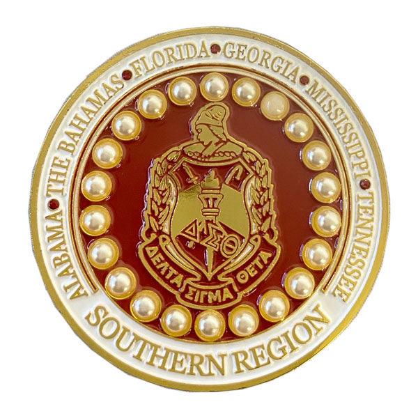 DST Southern Region Brooch by Utopia Creations, Delta Sigma Theta Brooch