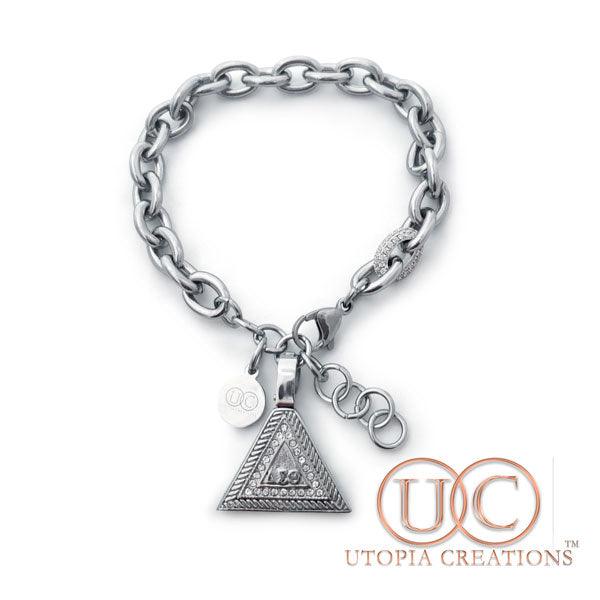 ΔΣΘ Pyramid Bracelet | Small Link (Stainless Steel) - UTOPIA CREATIONS | Accessories & Gifts