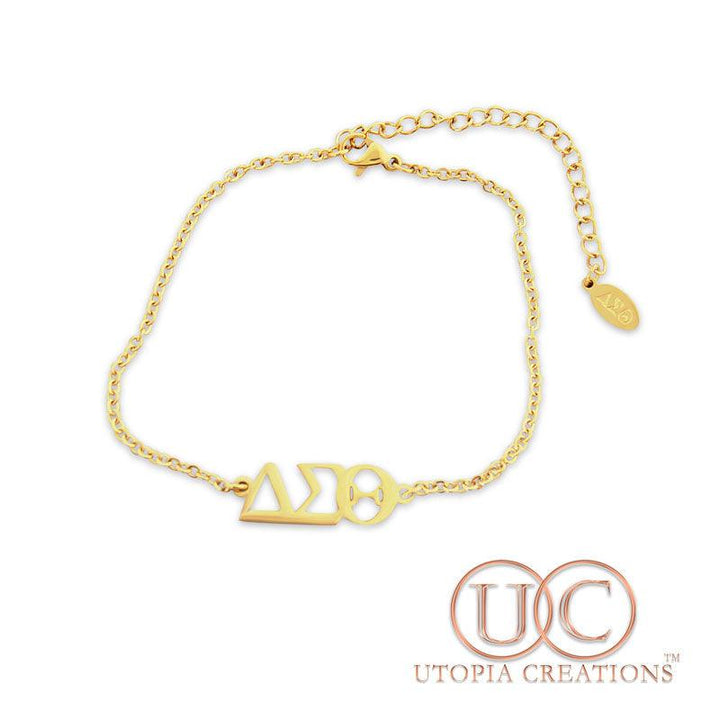 ΔΣΘ Bracelet/Anklet (Stainless Steel) - UTOPIA CREATIONS | Accessories & Gifts