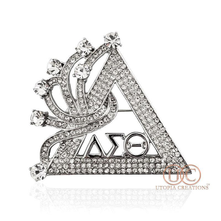 "Soaring Seven" ΔΣΘ Pyramid Brooch - UTOPIA CREATIONS | Accessories & Gifts
