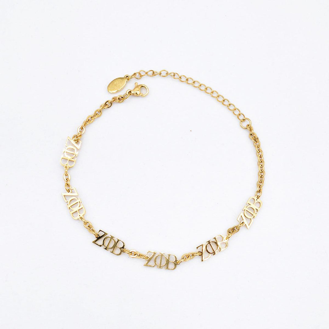 **NEW** ZΦB Station Bracelet/Anklet (Stainless Steel) - Simply Greek