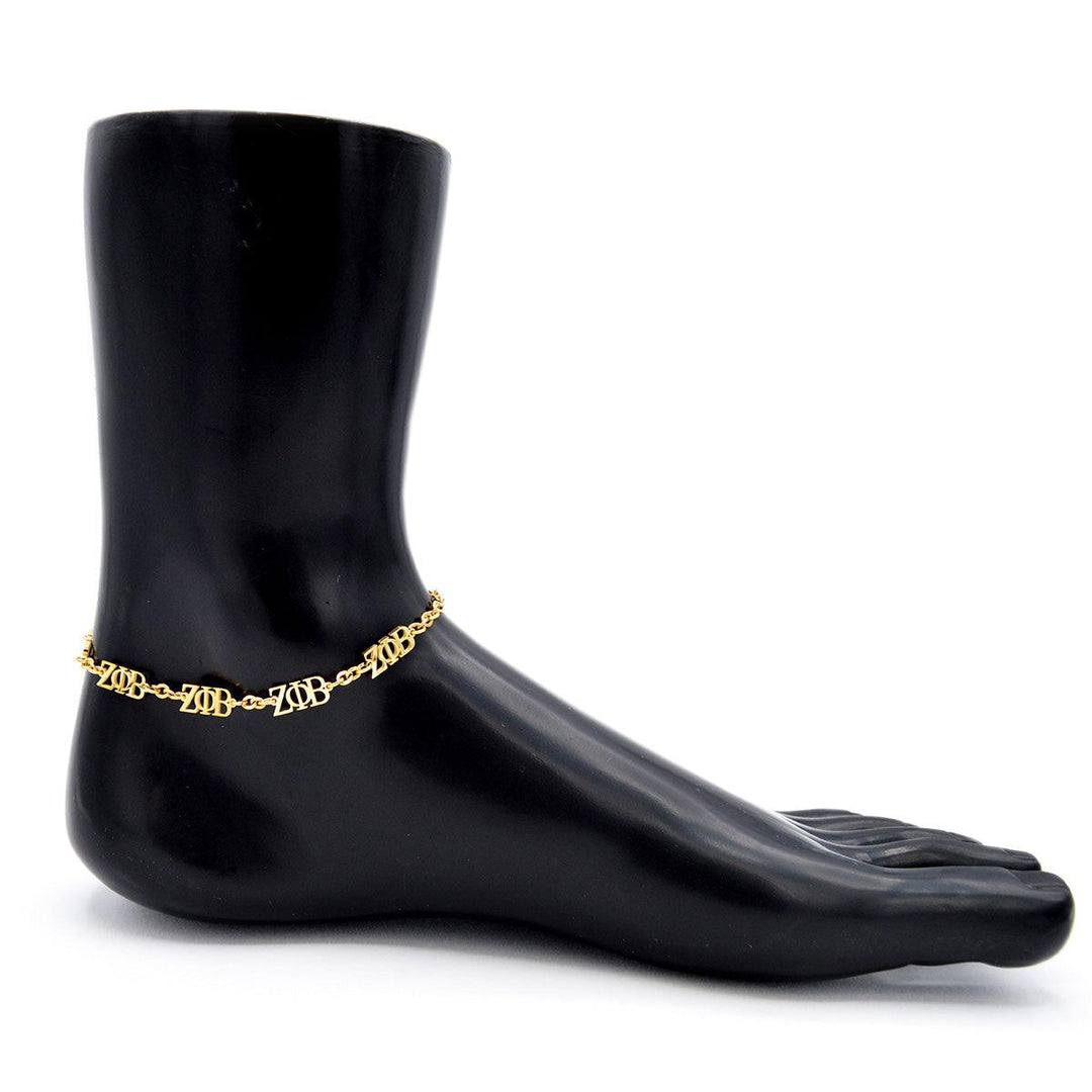 Zeta Phi Beta Ankle Bracelet by Utopia Creations.