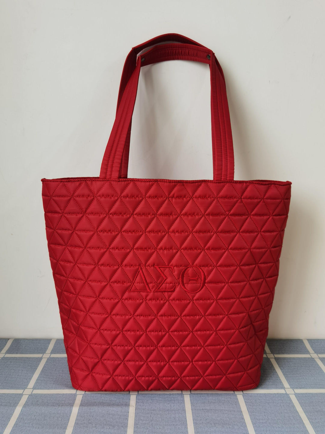 Delta Sigma Theta Quilted Business Tote - Simply Greek