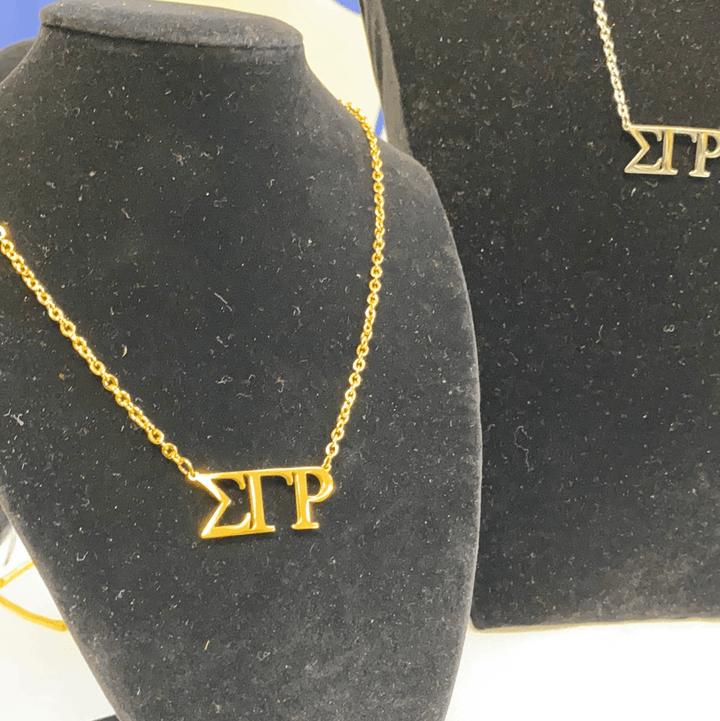ΣΓΡ Symbol Necklace (Stainless Steel) - Simply Greek
