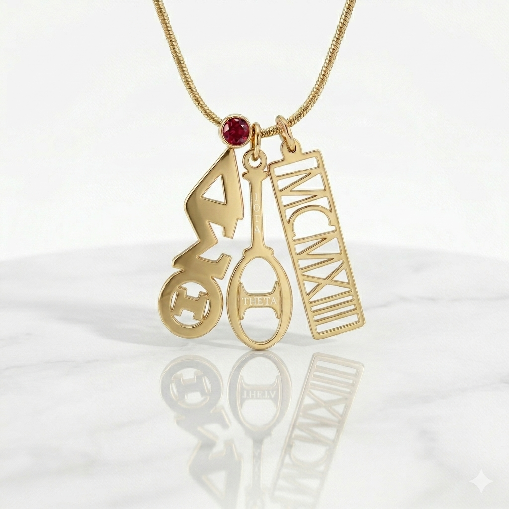 Delta Lavalier Charm Necklace