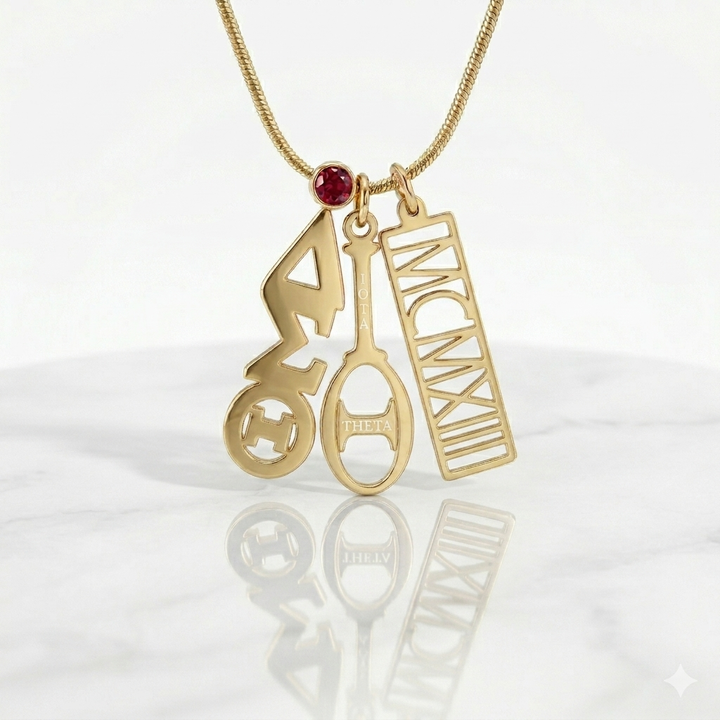 Delta Lavalier Charm Necklace