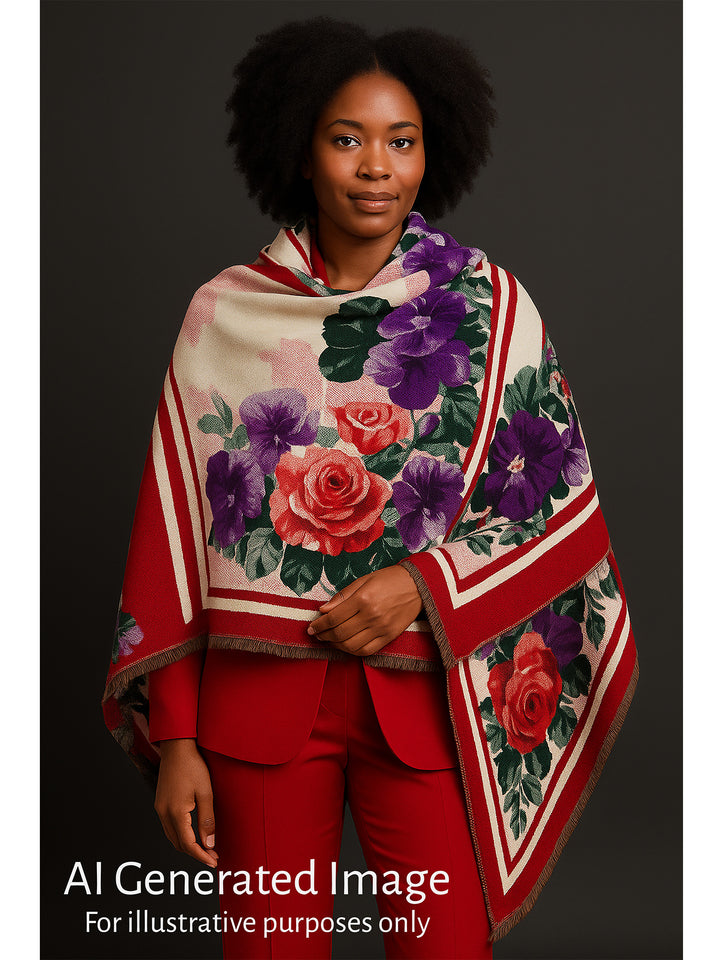 [PRE-ORDER] Velouria Bloom Luxe Pashmina Scarf