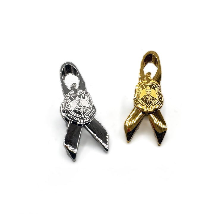 **NEW** Delta Sigma Theta Cancer/Cause Awareness Ribbon (Stainless Steel)